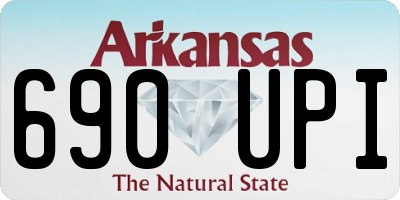 AR license plate 690UPI