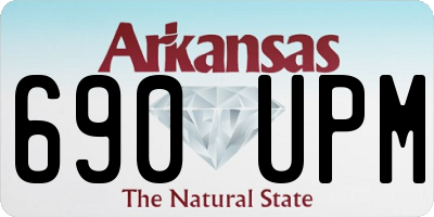 AR license plate 690UPM