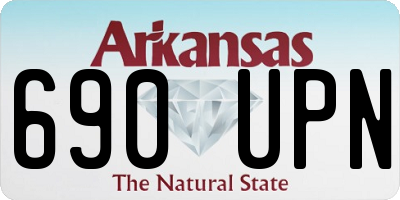 AR license plate 690UPN