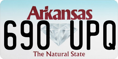 AR license plate 690UPQ