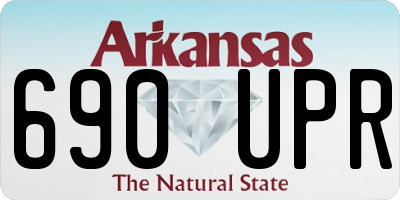 AR license plate 690UPR