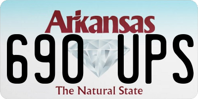 AR license plate 690UPS