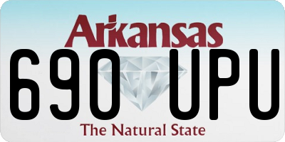 AR license plate 690UPU