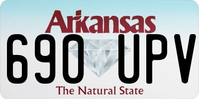 AR license plate 690UPV