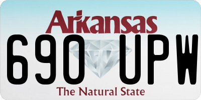 AR license plate 690UPW