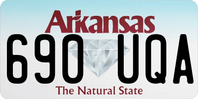 AR license plate 690UQA