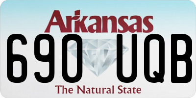 AR license plate 690UQB