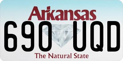 AR license plate 690UQD