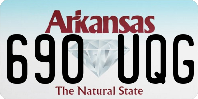 AR license plate 690UQG