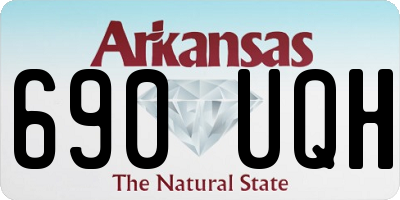 AR license plate 690UQH