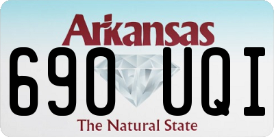 AR license plate 690UQI