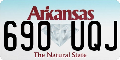 AR license plate 690UQJ