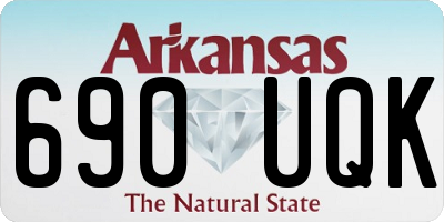 AR license plate 690UQK