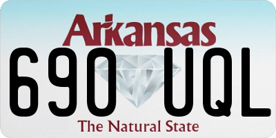AR license plate 690UQL