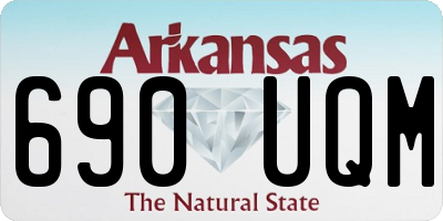 AR license plate 690UQM
