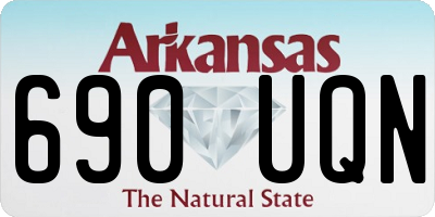 AR license plate 690UQN