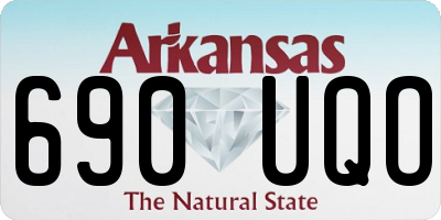 AR license plate 690UQO