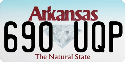 AR license plate 690UQP