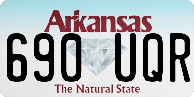AR license plate 690UQR