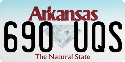 AR license plate 690UQS