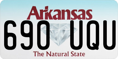 AR license plate 690UQU