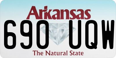 AR license plate 690UQW