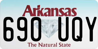 AR license plate 690UQY