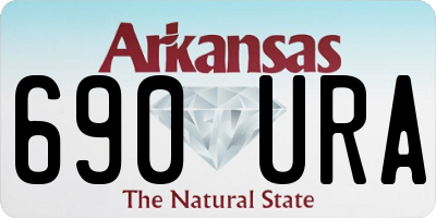 AR license plate 690URA