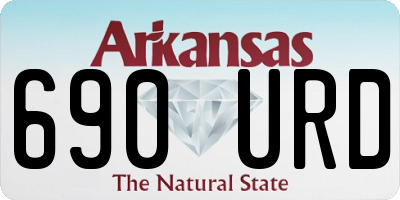 AR license plate 690URD