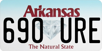 AR license plate 690URE