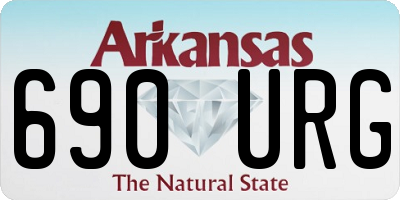 AR license plate 690URG