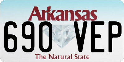 AR license plate 690VEP