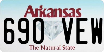 AR license plate 690VEW