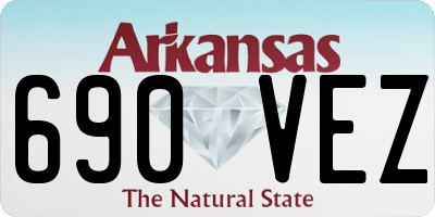 AR license plate 690VEZ