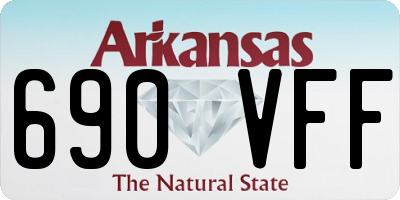 AR license plate 690VFF