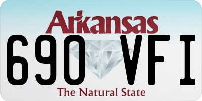 AR license plate 690VFI