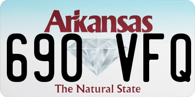 AR license plate 690VFQ