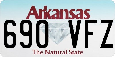 AR license plate 690VFZ