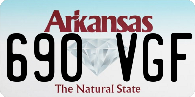 AR license plate 690VGF