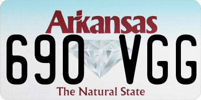 AR license plate 690VGG