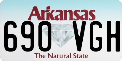 AR license plate 690VGH