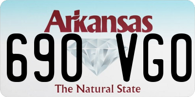 AR license plate 690VGO