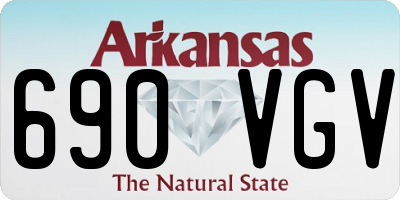 AR license plate 690VGV