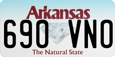 AR license plate 690VNO