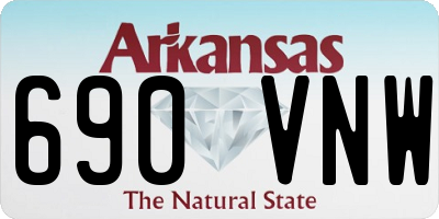 AR license plate 690VNW