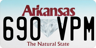 AR license plate 690VPM