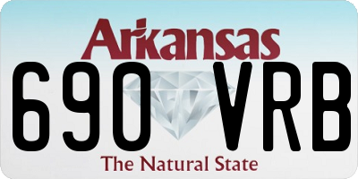 AR license plate 690VRB