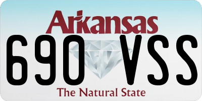 AR license plate 690VSS