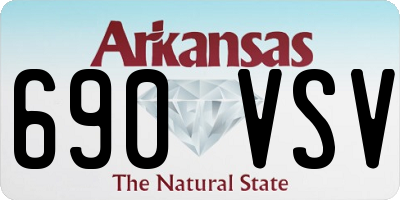 AR license plate 690VSV