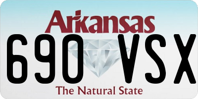 AR license plate 690VSX